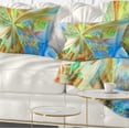 thumbnail image 1 of Designart Yellow Fractal Exotic Plant Stems - Abstract Throw Pillow - 12x20, 1 of 5
