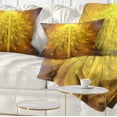 thumbnail image 1 of Designart Yellow Fractal Flower with Pink - Floral Throw Pillow - 12x20, 1 of 5