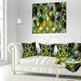 thumbnail image 1 of Designart Yellow Fractal Pattern with Swirls - Abstract Throw Pillow - 18x18, 1 of 1
