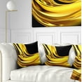thumbnail image 1 of Designart Yellow Gold Texture Pattern - Abstract Throw Pillow - 18x18, 1 of 5