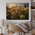 thumbnail image 1 of Designart "Yellow Hydrangea landscape" Floral Print on Natural Pine Wood, 1 of 5