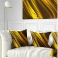 thumbnail image 1 of Designart Yellow Liquid Gold Design - Abstract Throw Pillow - 18x18, 1 of 5