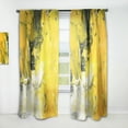 thumbnail image 1 of Designart 'Yellow Marbled II' Modern & Contemporary Curtain Panel, 1 of 5