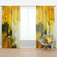 thumbnail image 1 of Designart 'Yellow Marbled II' Modern & Contemporary Curtain Panel, 1 of 4