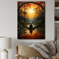 thumbnail image 1 of Designart "Yellow Orange Meditation Meditative silence" Portrait Canvas Print, 1 of 5