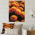 thumbnail image 1 of Designart "Yellow Peach Mums In Bloom Warm Palette" Floral Metal Wall Decor, 1 of 5