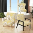 thumbnail image 1 of Designart "Yellow Peony Flower " Upholstered Cabin & Lodge Accent Chair and Arm Chair, 1 of 5