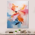thumbnail image 1 of Designart "Yellow Pink modern Expressionism Emphasizes The" Modern Canvas Print, 1 of 5