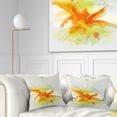 thumbnail image 1 of Designart Yellow Red Flower with Color Splashes - Floral Throw Pillow - 16x16, 1 of 5