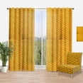 thumbnail image 1 of Designart 'Yellow Sedge texture background' Mid-Century Modern Curtain Panel, 1 of 4