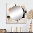 thumbnail image 1 of Designart "Yellow Suprematism Geometric Euphony" Abstract Square Mirror For Wall Decor - Large Yellow Square Mirror Printed Wall Decor - Transitional Square Living Room Mirror, 1 of 5