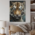 thumbnail image 1 of Designart "Yellow Tiger Portrait" Animals Tiger Canvas Print, 1 of 5