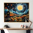 thumbnail image 1 of Designart "Yellow Train captivate Journey Pointillism" Transportation Floater Framed Canvas Art Print, 1 of 7
