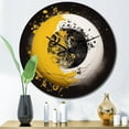 thumbnail image 1 of Designart "Yellow White Yin And Yang Balance and Harmony" Meditation Oversized Wall Clock, 1 of 5