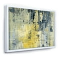 thumbnail image 1 of Designart ' Yellow and Black Element ' Modern & Contemporary Framed Canvas, 1 of 1