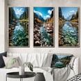 thumbnail image 1 of Designart "Yosemite National Park, California USA s Natural Wonderland" Landscapes Framed Wall Art Set Of 3 - Turquoise Usa Frame Canvas Set For Living Room Decor, 1 of 7