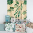 thumbnail image 1 of Designart 'Young Eucalyptus Branches and Leaves III' Traditional Print on Natural Pine Wood, 1 of 5