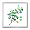 thumbnail image 1 of Designart 'Young Eucalyptus Branches and Leaves IV' Traditional Framed Art Print, 1 of 4