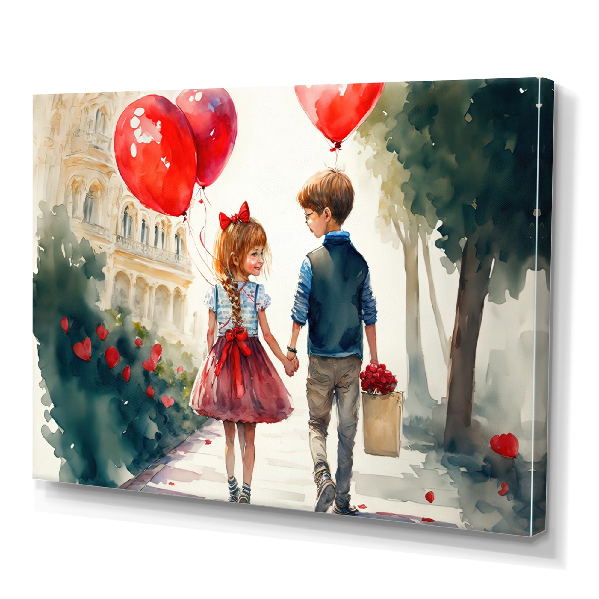 Designart Young Love Canvas Wall Art