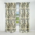 thumbnail image 1 of Designart "Zebra Harmony In Cream" Abstract Blackout Modern Curtain, Abstract, 1 of 4