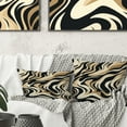 thumbnail image 1 of Designart "Zebra Stripes In Mocha II" Abstract Printed Throw Pillow, 1 of 5