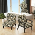 thumbnail image 1 of Designart "Zebra Stripes In Mocha II" Black Zebra Upholstered Accent Chair - Modern Arm Chair For Bedroom, 1 of 5