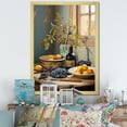 thumbnail image 1 of Designart "Zen Ceramics in Yellow Tones II" Geometric Framed Wall Art - Bohemian Blue Boho Pottery Entryway Framed Wall Art, 1 of 6