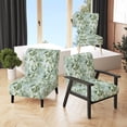 thumbnail image 1 of Designart "Zen Essence Of Tropical Bamboo I" Green Tropical Upholstered Accent Chair - Tropical Arm Chair For Living Room, 1 of 5
