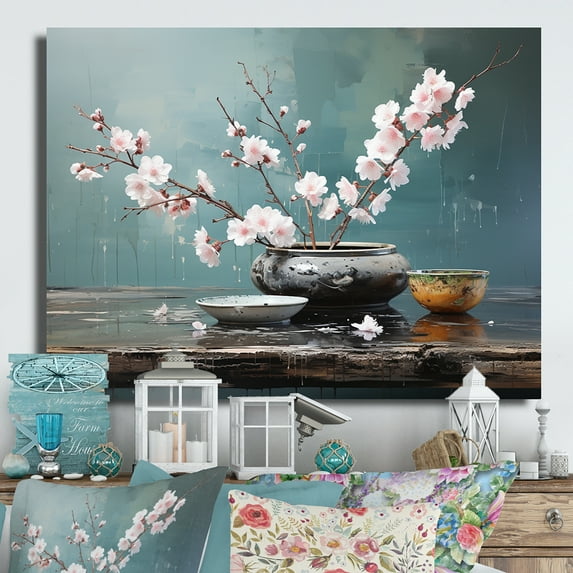 Designart "Zen Garden Asian Painting IX" Asian Art Metal Wall Art