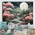 thumbnail image 1 of Designart "Zen Garden Asian Painting VIII" Asian Metal Art Print, 1 of 5