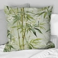 thumbnail image 1 of Designart "Zen Harmony Of Tropical Bamboo IV" Tropical Printed Throw Pillow, 1 of 5