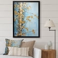 thumbnail image 1 of Designart "Zen Moment With Blue And Gold Bamboo VI" Bamboo Picture Framed Wall Decor, 1 of 5