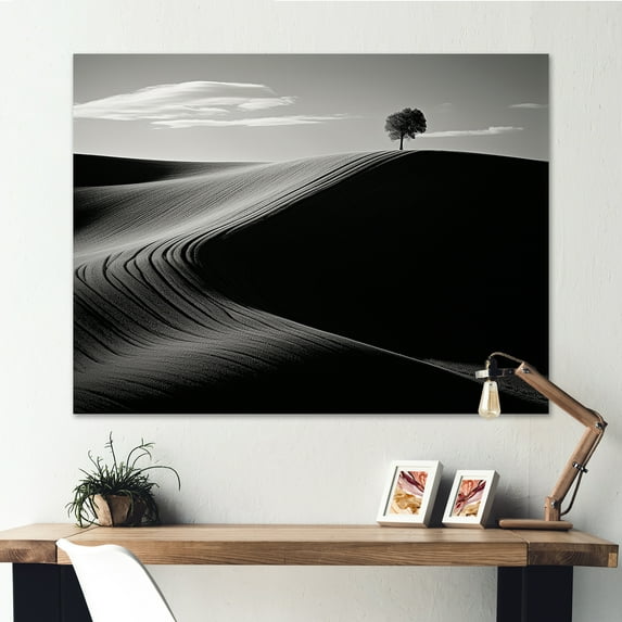 Designart "Zen Serenity In Minimalist Scenery" Power Plants Wall Decor