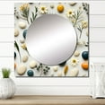 thumbnail image 1 of Designart "Zen Spa Ambiance With Serene Stones I" 0 Square Mirror Wall Decor Bohemian - Large Yellow Square Bathroom Mirror - Square Printed Wall Mirror Art, 1 of 5