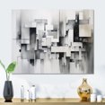 thumbnail image 1 of Designart "Zen in Grey Abstract II" Minimalism Metal Wall Art, 1 of 5