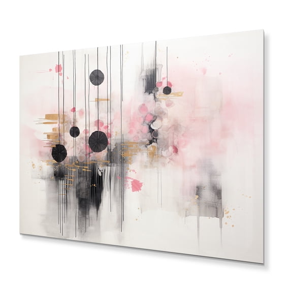Designart "Zen in Sumi Inspired Chandeliers V" Modern Metal Wall Decor