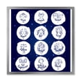 thumbnail image 1 of Designart 'Zodiac Diagram & Signs On Blue' Modern Framed Art Print, 1 of 4