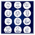 thumbnail image 1 of Designart 'Zodiac Diagram & Signs On Blue' Modern Framed Canvas Wall Art Print, 1 of 4