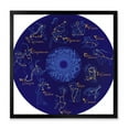 thumbnail image 1 of Designart 'Zodiac Signs and Zodiac With Constellations' Modern Framed Art Print, 1 of 4