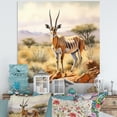 thumbnail image 1 of Designart "beautyful Antelope IV" Animals Metal Art Living Room, 1 of 5