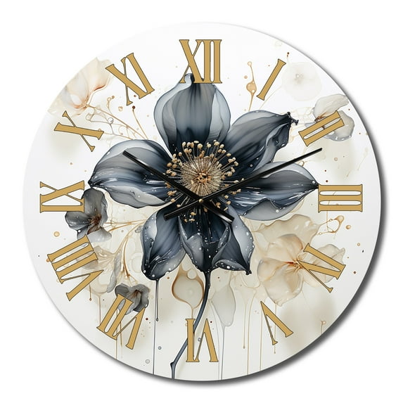 Designart "blossom Beauty In Simplicity Beauty II" Minimalism Oversized Wall Clock