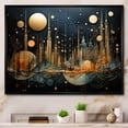 thumbnail image 1 of Designart "composition Constellations I" Abstract Collages Floater Framed Wall Decor, 1 of 7