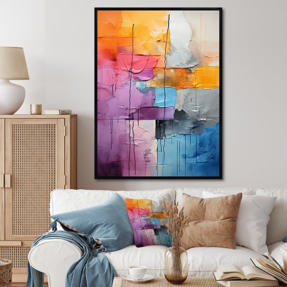 Designart "composition Explorations I" Abstract Floater Framed Wall Decor