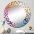 thumbnail image 1 of Designart "composition Explorations I" Abstract Round Wall Mirror - Abstract Oval Mirror, 1 of 4
