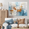 thumbnail image 1 of Designart "composition Frozen Snow I" Abstract Collages Wall Art Print, 1 of 5