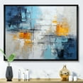 thumbnail image 1 of Designart "composition Frozen Snow III" Abstract Collages Floater Framed Wall Decor, 1 of 7