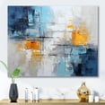 thumbnail image 1 of Designart "composition Frozen Snow III" Abstract Collages Wall Decor, 1 of 5
