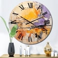 thumbnail image 1 of Designart "composition Fusion IX" Abstract Collages Oversized Wall Clock, 1 of 5