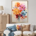 thumbnail image 1 of Designart "composition Kaleidoscope I" Abstract Floater Framed Wall Art Living Room, 1 of 7