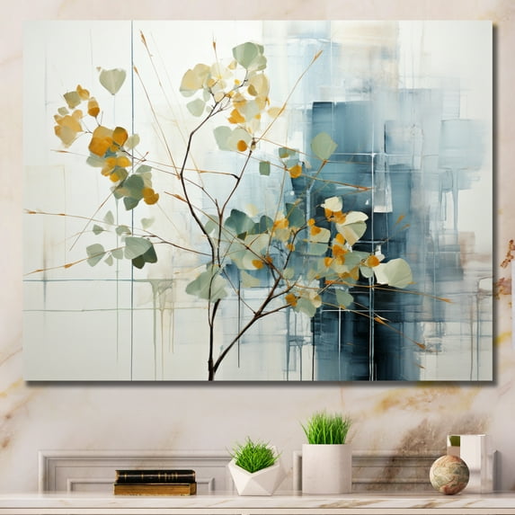 Designart "composition Meditations II" Abstract Collages Canvas Print